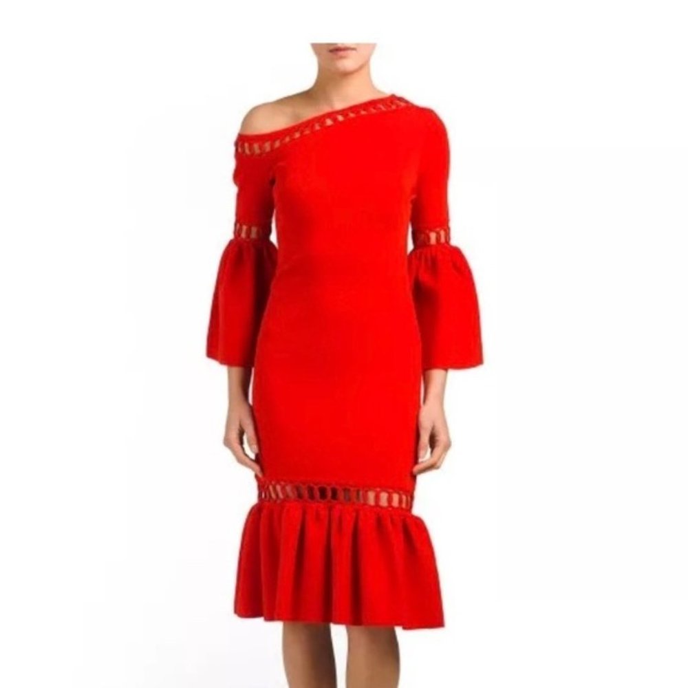 NWT Jonathan Simkhai Chainlink Fit And Flare Dress